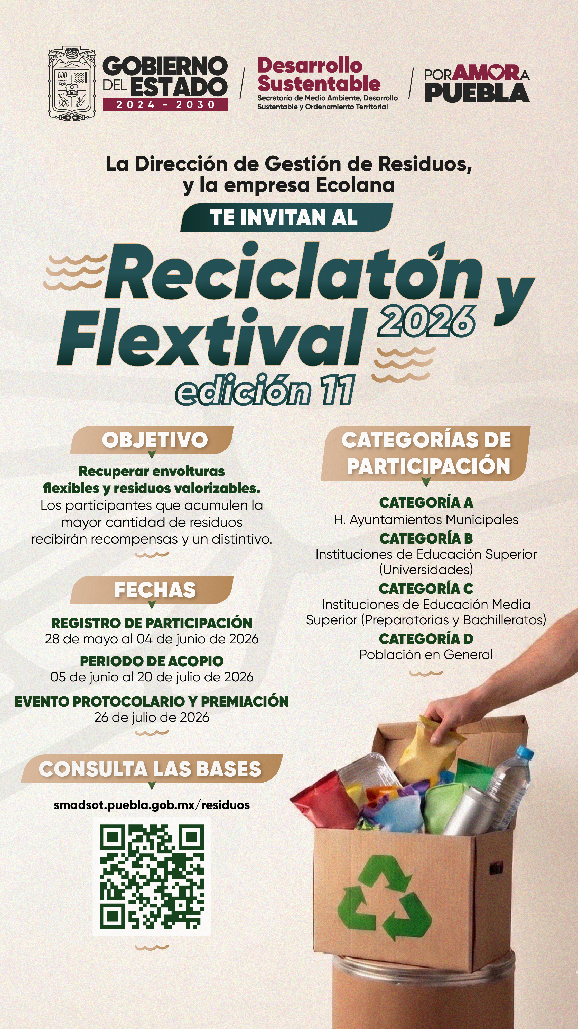 Invitación Reciclatón y Flextival